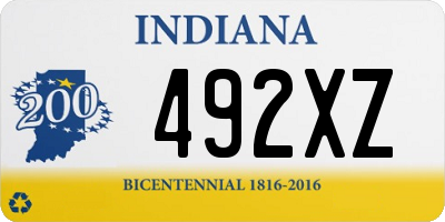 IN license plate 492XZ