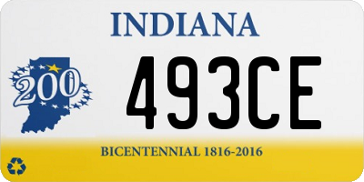 IN license plate 493CE