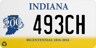 IN license plate 493CH