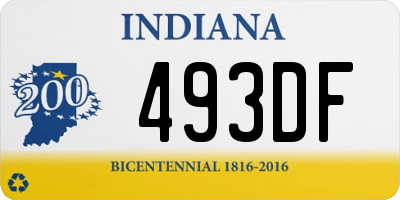 IN license plate 493DF