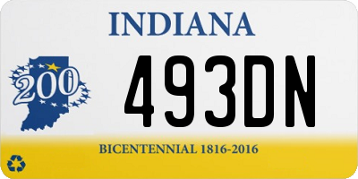 IN license plate 493DN