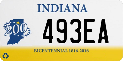 IN license plate 493EA