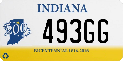 IN license plate 493GG