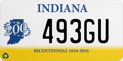 IN license plate 493GU