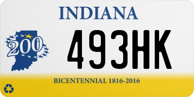 IN license plate 493HK