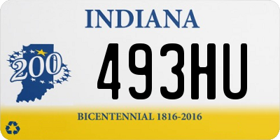 IN license plate 493HU