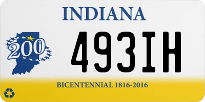 IN license plate 493IH