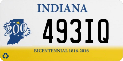 IN license plate 493IQ