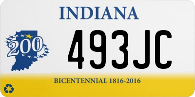 IN license plate 493JC