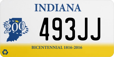 IN license plate 493JJ