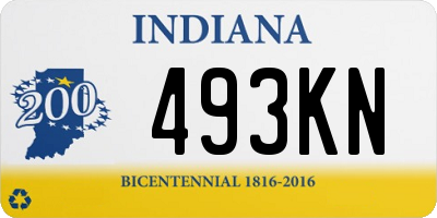 IN license plate 493KN