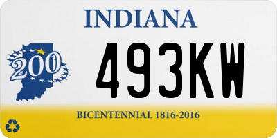 IN license plate 493KW