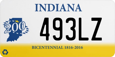 IN license plate 493LZ