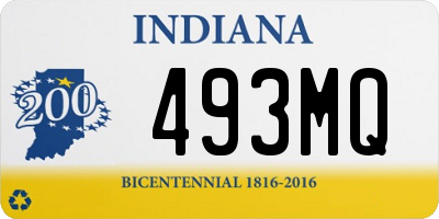 IN license plate 493MQ