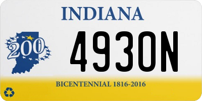 IN license plate 493ON
