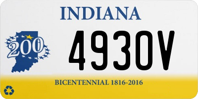 IN license plate 493OV