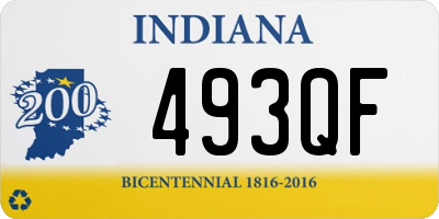 IN license plate 493QF