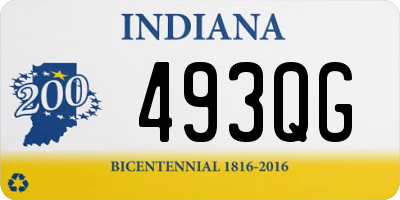 IN license plate 493QG