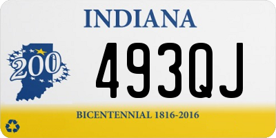 IN license plate 493QJ