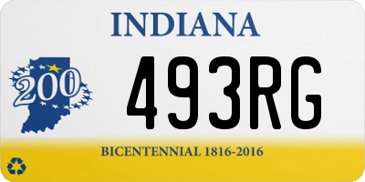 IN license plate 493RG