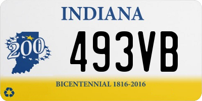 IN license plate 493VB