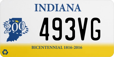 IN license plate 493VG