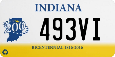 IN license plate 493VI