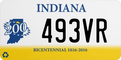 IN license plate 493VR