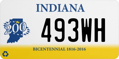 IN license plate 493WH