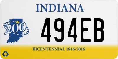 IN license plate 494EB