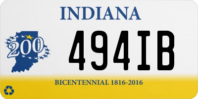 IN license plate 494IB
