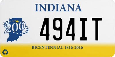 IN license plate 494IT