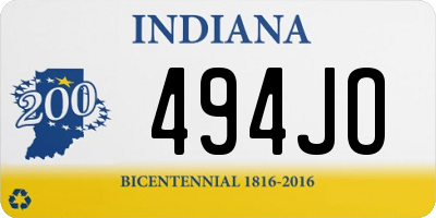 IN license plate 494JO