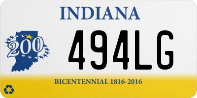 IN license plate 494LG