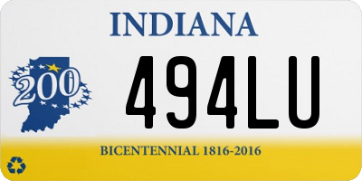 IN license plate 494LU