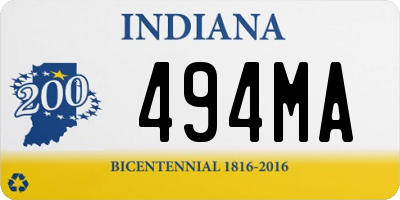 IN license plate 494MA