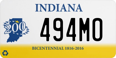 IN license plate 494MO