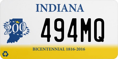 IN license plate 494MQ