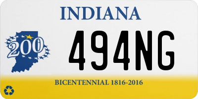 IN license plate 494NG