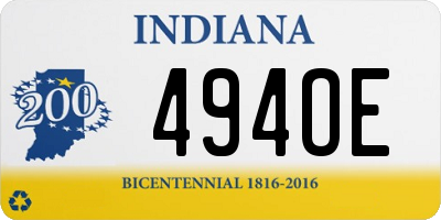 IN license plate 494OE