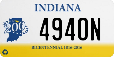 IN license plate 494ON