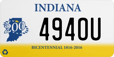 IN license plate 494OU