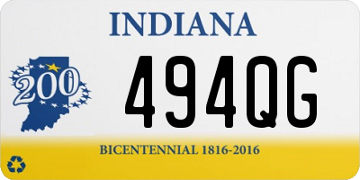 IN license plate 494QG