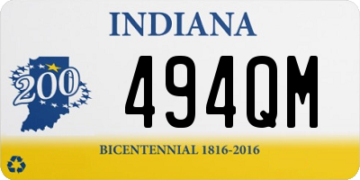 IN license plate 494QM