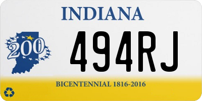 IN license plate 494RJ
