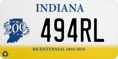 IN license plate 494RL