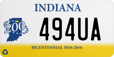 IN license plate 494UA
