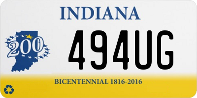 IN license plate 494UG