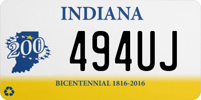 IN license plate 494UJ