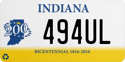 IN license plate 494UL